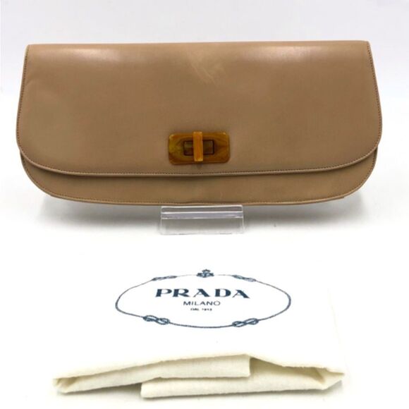 Prada Leather Clutch - Picture 1 of 10